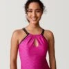 Women's Double Strap Keyhole Tankini Top 1 Women's Double Strap Keyhole Tankini Top -Free Country Shop SHRLSS3105BEGONIA 2212 SS23 045