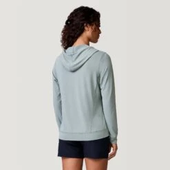 Women's Hooded Pullover UPF Sunshirt -Free Country Shop SPLSS3819 MOSS J54LAS3633 BLACK 2212 SS23 025