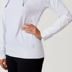 Women's Hooded Pullover UPF Sunshirt -Free Country Shop SPLSS3819WHITE 2212 SS23 0441