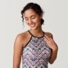 Women's Island Vibe High Neck Macrame Back Tankini Top -Free Country Shop SRLSS3102COPPER170 2212 SS23 041