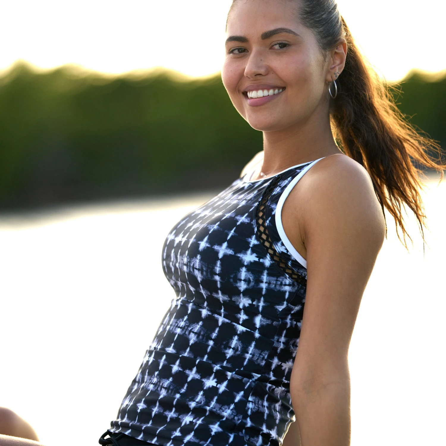 Women's Coastline High Neck Tankini Top 6 Women's Coastline High Neck Tankini Top - Image 4