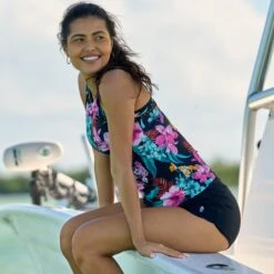 Women's Bali Tropical High Neck Tankini Top -Free Country Shop SRLSS3120SRLSS3524 T052 016