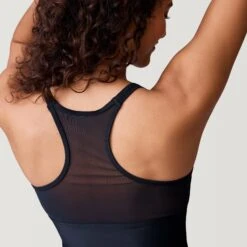 Women's Island Vibe Mesh Zip Up Racerback Tankini Top -Free Country Shop SRLSS3125 BLACK 170 SRLSS3503 BLACK 2212 SS23 052