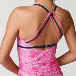 Women's Vintage Bloom Triple Strap Tankini Top 7 Women's Vintage Bloom Triple Strap Tankini Top -Free Country Shop SRLSS3151CORAL176 2212 SS23 006