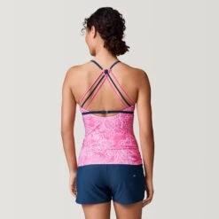 Women's Vintage Bloom Triple Strap Tankini Top 8 Women's Vintage Bloom Triple Strap Tankini Top -Free Country Shop SRLSS3151CORAL176 2212 SS23 052