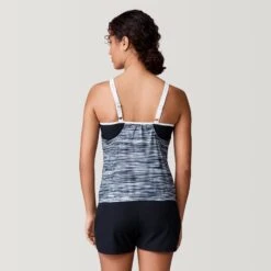 Women's Heat Wave V-Neck Blouson Tankini Top -Free Country Shop SRLSS3170BLACK171 2212 SS23 050