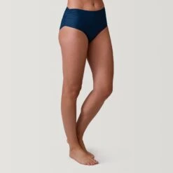 Women's High-Waisted Bikini Bottom -Free Country Shop SRLSS3315NAVY 2302 SS23 010