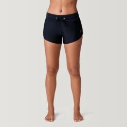 Women's Drawstring Swim Boy Short