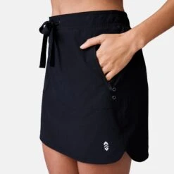 Women's Beach And Beyond Skort -Free Country Shop SWLSS3417BLACK 2212 SS23 009