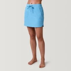 Women's Beach And Beyond Skort -Free Country Shop SWLSS3417SKY 2302 SS23 007