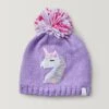 Aquarius Girls' Unicorn Beanie 2 Aquarius Girls' Unicorn Beanie -Free Country Shop YY KH14489FCBG VIOLET 0153