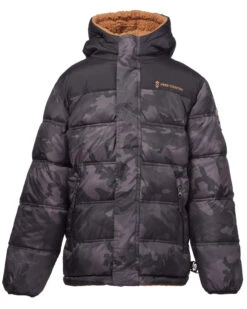 Toddler Boys' Protean Reversible Puffer Jacket With Hat -Free Country Shop toddler boys protean reversible puffer jacket with hat black camo 2