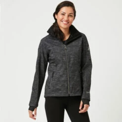 Women's Aeris Super Softshell® Jacket -Free Country Shop womens aeris super softshell jacket striation black 1