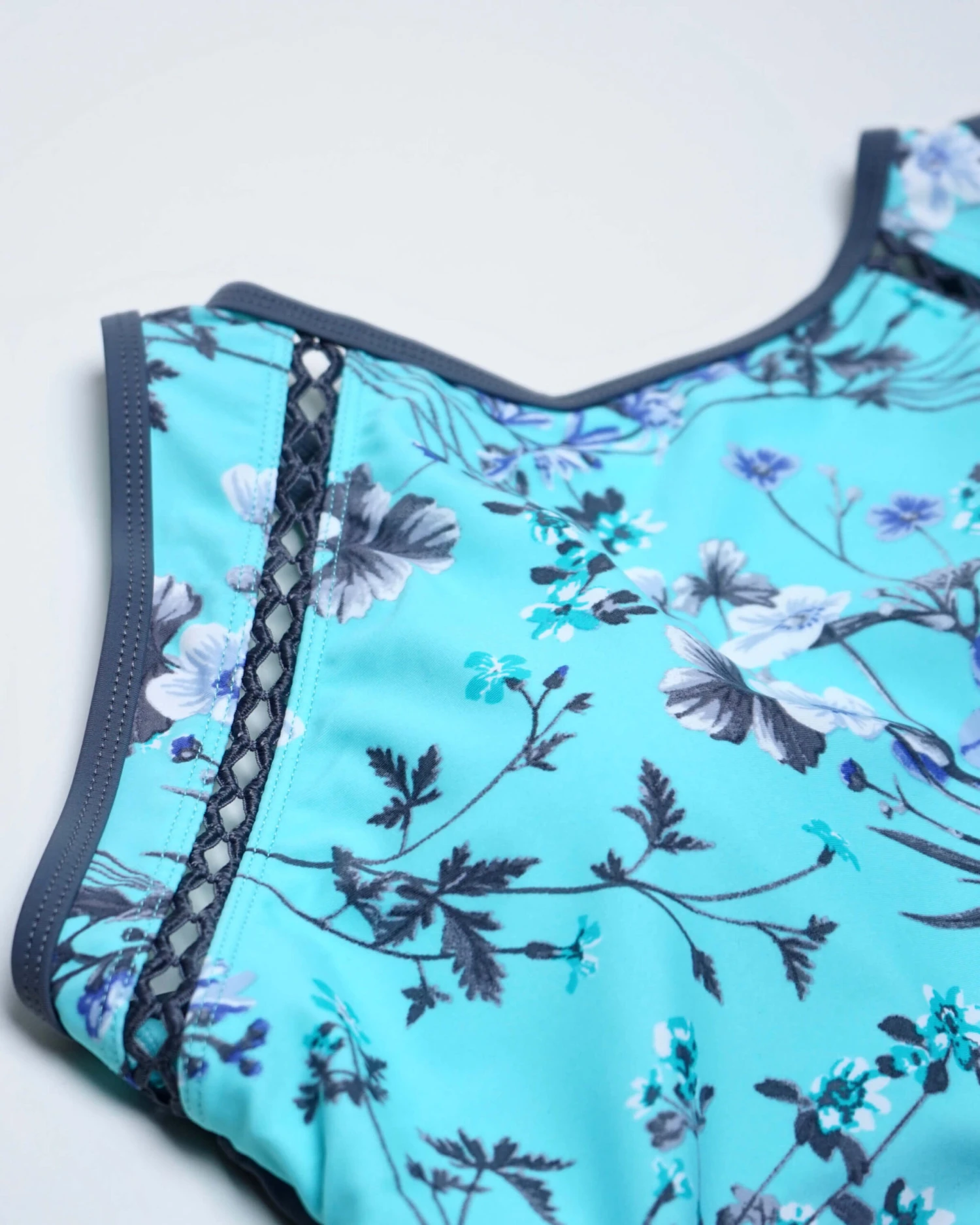 Women's Floral Paradise High Neck Tankini Top 6 Women's Floral Paradise High Neck Tankini Top - Image 4