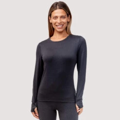 Women's Midweight Sueded Base Layer Top