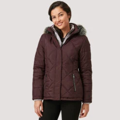 Women's Nimbo Cloud Lite Jacket -Free Country Shop womens nimbo cloud lite jacket mahogany 1